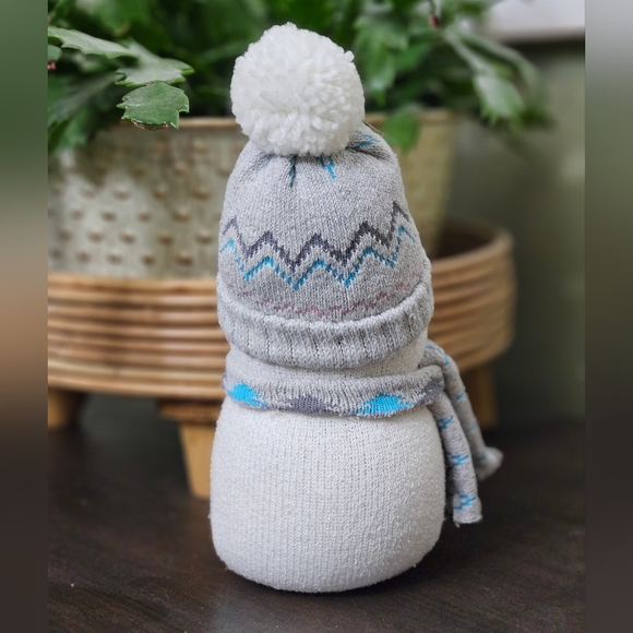 Stuffed Snowman Decor Handmade - Picture 2 of 2
